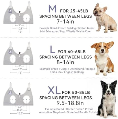 Loflaze Dog Grooming Hammock Harness for Dogs & Cats with Pet Nail Clipper Trimmer - Cat Hanger Sling for Trimming Clipping Nails- Dog Hammock Restraint Bag for Small Medium Large pet （ Purple L） - Image 6