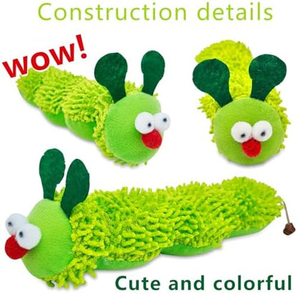miwoowim 3 Pack Plush Caterpillar Cat Kicker, 9" Catnip & Gall Fruit Toy - Image 2