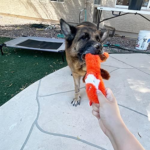 Jalousie 5 Pack Stuffingless Dog Squeaky Toys Dog Toy w/Durable Liner No Stuffing Dog Toy - Dog Toys Crinkle Paper Squeaker Toy for Medium Large Dogs (5 Pack - Color 2 - Squeaky) - Image 2
