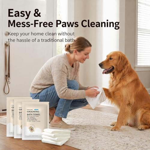 Toner Depot XL Pet Grooming Bath Wipes, Huge Rinse-Free Towels for Cleaning and Deodorizing Plant-Based Hypoallergenic Wipes for Dogs and Cats, 3 Pack (XXL 24x48) - Image 7