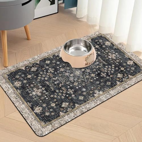 Pet Food Mats for Floor, Absorbent Dog Mat for Food and Water Dispenser Mat, Dog Food Mat Quick Dry Cat Food Mat Pet Supplies - Image 2