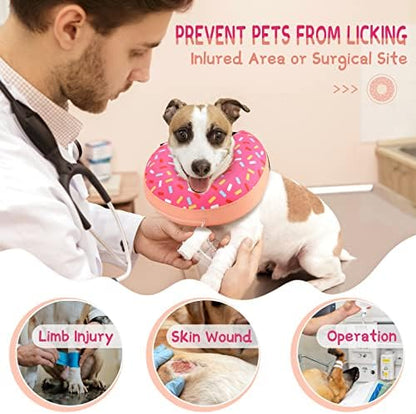 Supet Inflatable Dog Cone Collar for Small Dogs Puppies Cats, Soft Dog Cone Alternative After Surgery for Puppies Cats to Stop Licking - Image 2