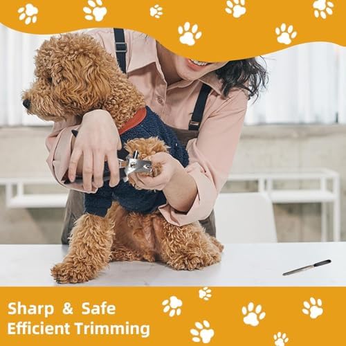 Dog Brush for Shedding,9 PCS in One Pet Slicker Hair Brush Kit with Pet Nail Clipper and File - Dog Cat Grooming Deshedding Undercoat Rake Brush Comb for All Small Large Dogs Cats Grey - Image 6