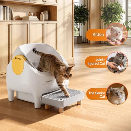 Thereye Cat Litter Box Step Stool, Easy-Clean for Senior Cats & Kittens - Image 5