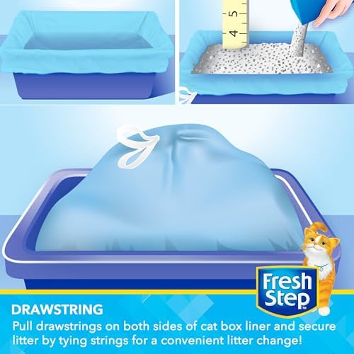 Fresh Step Drawstring Cat Litter Liners, Scented, 3 ft x 19 in, 15 Count - Image 3