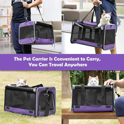 GAPZER Carrying Bag Yorkie Dog Travel Kennel Ventilated Soft Pet Carrier - Image 2