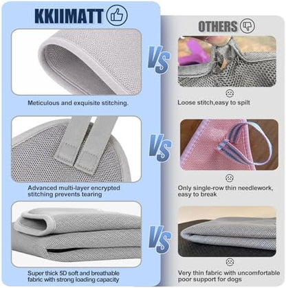Kkiimatt Dog Grooming Hammock Harness,XXX-Large Silver Grey Grooming Sling for Giant Dogs,Dog Hanger Holder Restraint for Nail Trimming, Hanging Harness Hammock for Nail Clipping - Image 4