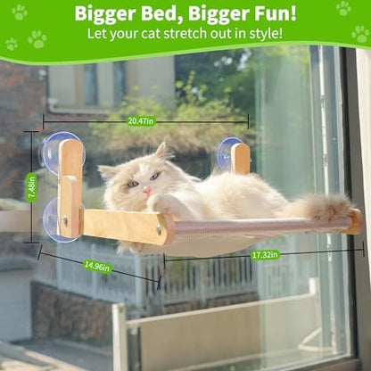Cat Window Perch, Foldable Cat Hammock with Breathable Mesh Cover - Image 6