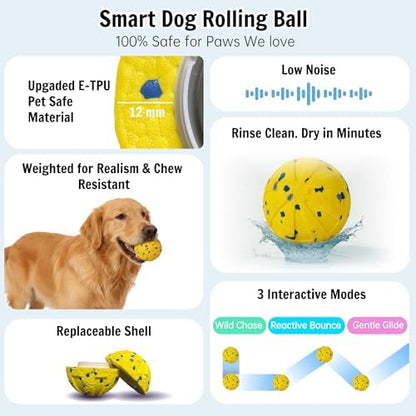 Self-Moving Rolling Dog Ball, Interactive Toy, Rechargeable - Image 6