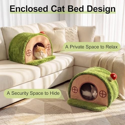 Cat House for Indoor Cats - Tree Hole Cat Bed Cave Hideaway - Image 3