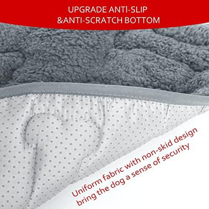 Dog Bed Crate Mat(42" X 28") 2 Pack, Soft Plush Dog Bed Pad - Image 3