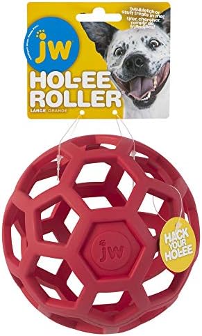 JW Pet HOL-ee Roller, Natural Rubber, Large 5.5in, Colors May Vary - Image 5