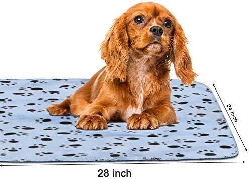 Comsmart Dog Blankets, 6 Pack Fleece Pet Blankets, 24x28 Inches, Blue - Image 3