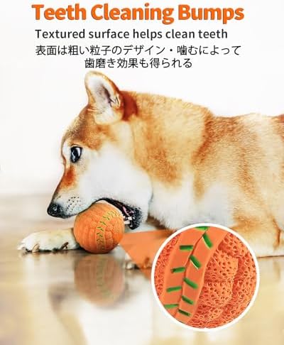 SCHITEC Squeaky Dog Toys, [4 Pack] Interactive Dog Balls with Squeaker for Medium Dogs, 2.8'' Soft Latex Rubber Bouncy Fetch Play Ball Toy - Image 5
