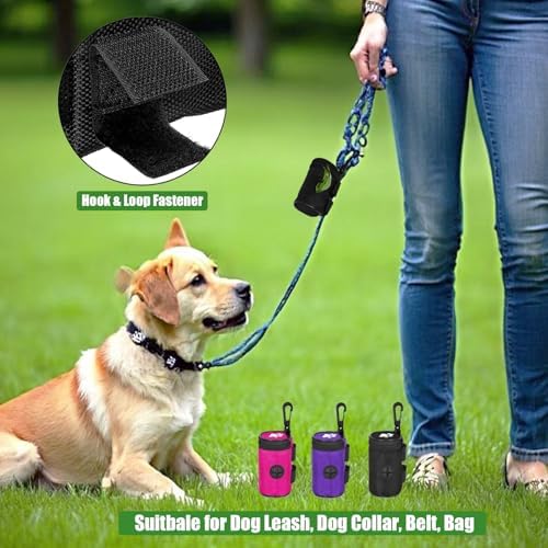 Dog Waste Bag Dispenser Dogs Poop Bag Holder Pet Leash Accessory Walking - Image 3