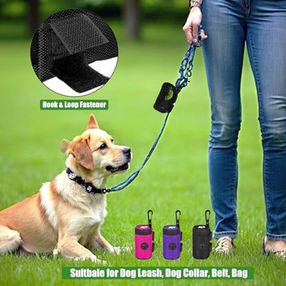 Dog Waste Bag Dispenser Dogs Poop Bag Holder Pet Leash Accessory Walking - Image 3