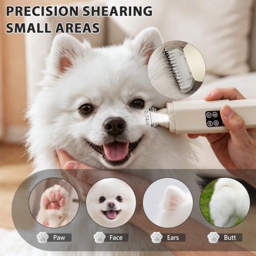 Dog Nail Grinder Quiet, 2-in-1 Paw Trimmer with Light for Dogs - Image 4
