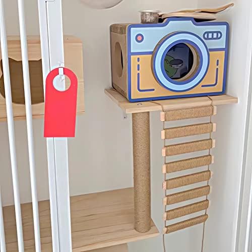40in Cat Ladder, Sisal Rope Bridge, Climbing Frame Accessory (40in) - Image 3