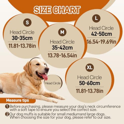 Dog Ear Muffs Noise Protection,Ear Cover with Dog Calming Head Wrap - Image 7