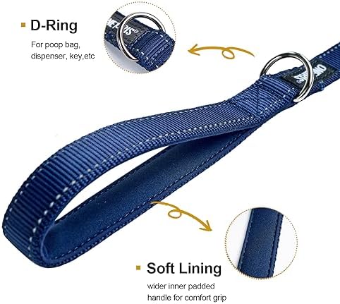 OneTigris No-Pull Dog Leash with Handle for Medium Large Dogs (Blue, 6FT) - Image 5