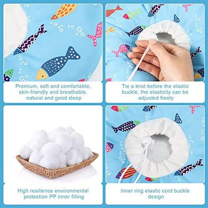 Cat Cone Collar Soft Cute Adjustable Cat Donut Recovery Collar - Image 3