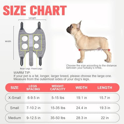 PAWCHIE Dog Grooming Hammock Harness for Dogs & Cats with Pet Nail Clipper Trimmer,Cat Hanger Sling for Trimming Clipping Nails,Warm Plush Dog Hammock Restraint Bag for Small Medium Large Dogs,Grey XS - Image 6