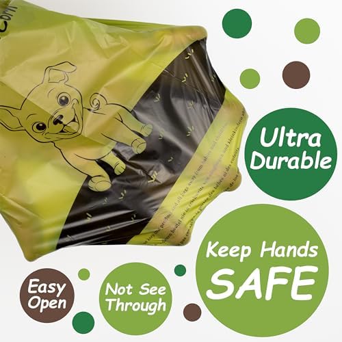GREENER WALKER Poop Bags for Dog Waste, 1080 Doggy Waste Bags Extra Thick Strong 100% Leak-Proof (Green) - Image 3