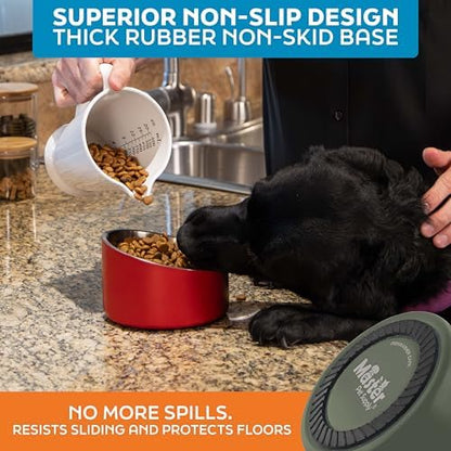 Master Pet Supply Stainless Steel Slanted Dog Cat Food Bowl 16 oz Camo - Image 5