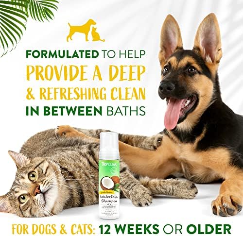 TropiClean No Rinse Hypoallergenic Waterless Dog Shampoo, 7.4oz - Image 4