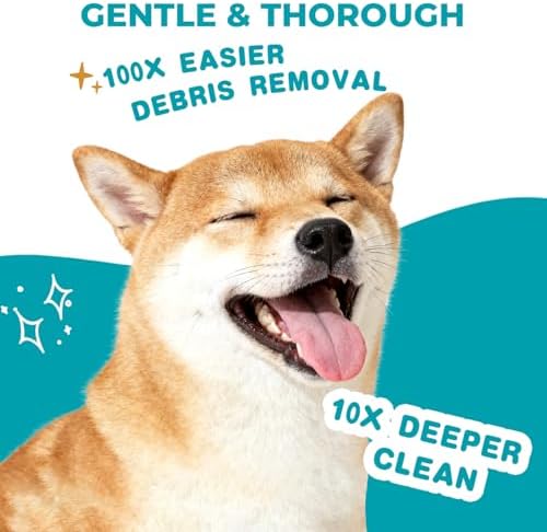 Pet Ear Cleaner Finger Wipes for Dogs, Cats, Alcohol-Free Formula - Image 2