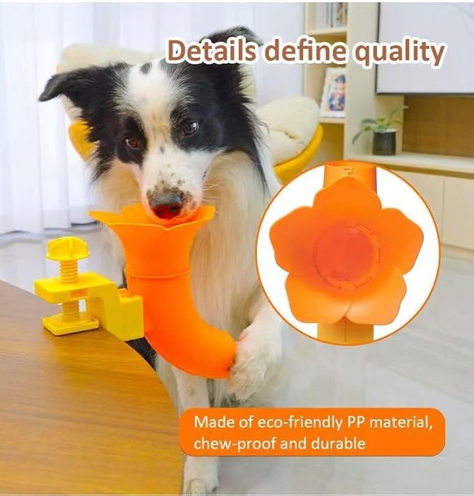 Silent Dog Self-Serving Ball Launcher Bougainvillea Pet Interactive Ball Launcher Durable PP Material Dog Training and Boredom-Busting Tool