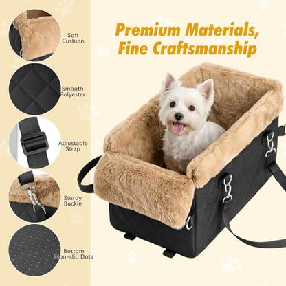 VavoPaw Center Console Dog Car Seat for Small Dogs&Cats Under 12 LBS - Image 3