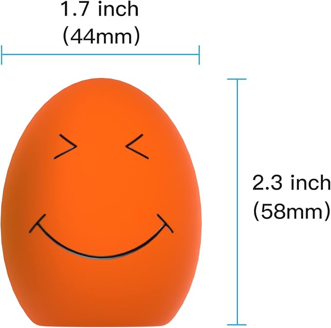 SCHITEC Dog Squeaky Toy, Latex Bouncy Egg Balls with Squeaker for Puppy Small Pet Dogs, Soft Rubber Sound Toys for Interactive Fetch Play