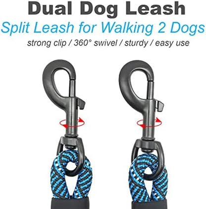 5 FT Double Dog Leash Coupler, Extension Rope for Two Dogs Walking - Image 5