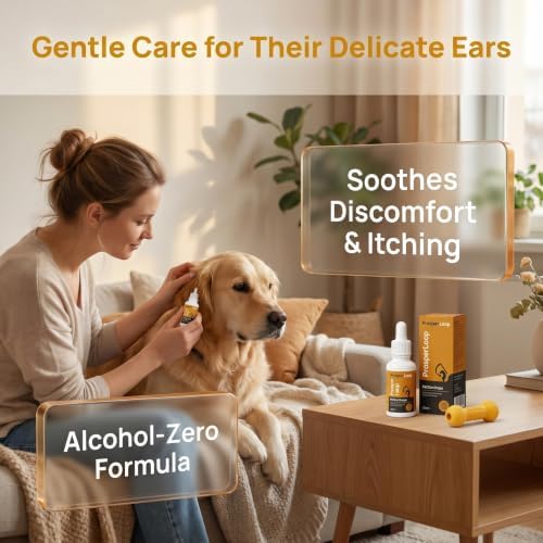 20ml Dog Ear Drops & Cat Ear Cleaner, Gentle Pet Ear Cleaning Solution, Alcohol Free, Ear Wax Removal, with Centella Asiatica, Helps Reduce Odor & Soothe Discomfort - Image 4