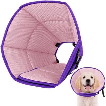 Allroaring Soft Dog Recovery Cone Adjustable Stop Licking Wounds Purple M by Allroaring