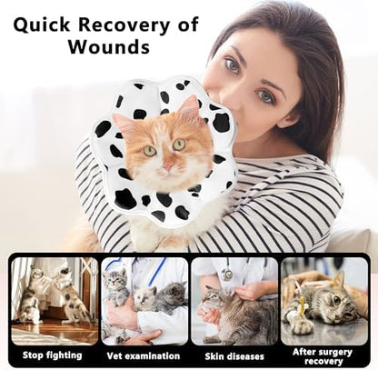Soft Adjustable Cat Cone Collar, Comfortable Cat Recovery Collar - Image 3