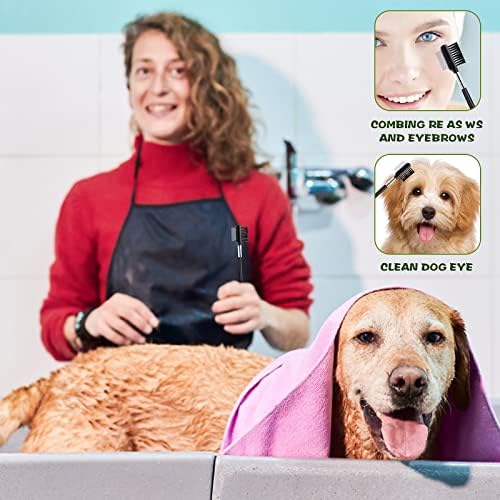 cobee Double-Head Metal Grooming Comb for Dogs, Puppies, and Cats - 2 Pcs Booger, Flea, Crust, Mucus, and Tear Stain Remover - Image 4