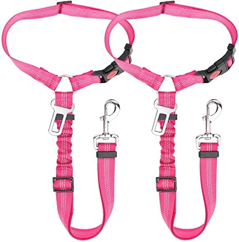 Lukovee Dog Car Seat Belt, 2 Pack, Headrest Restraint by Lukovee