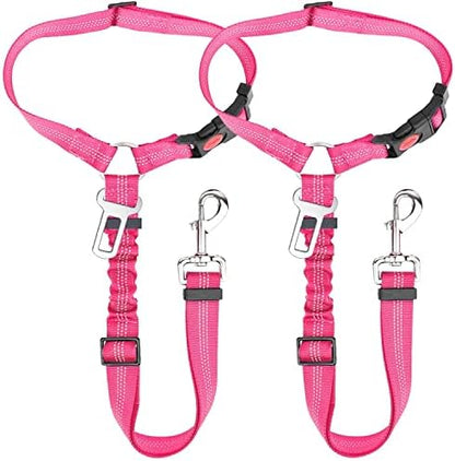 Lukovee Dog Car Seat Belt, 2 Pack, Headrest Restraint by Lukovee