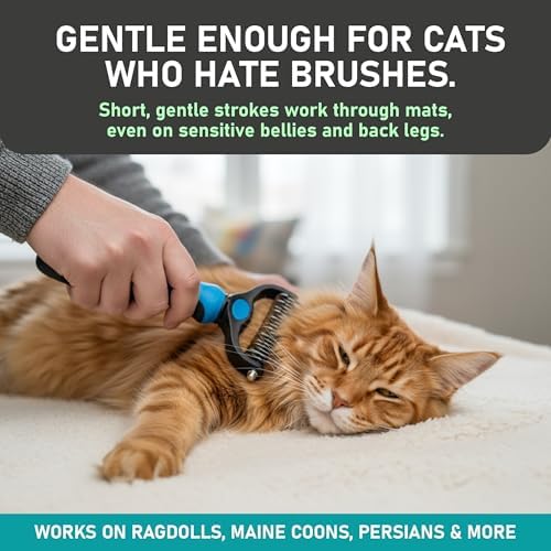 Maxpower Planet Dog Grooming Rake, Deshedding Undercoat Brush, Dogs & Cats - Image 4