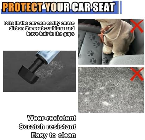 smilfuy Pets Dog Car Seat Cover for Back Seat, Waterproof Scratchproof Car Seat Protector with Side Flaps, 600D Soft Nonslip Dog Hammock, Dog Backseat Cover Universal for Car Truck SUV, Orange - Image 5