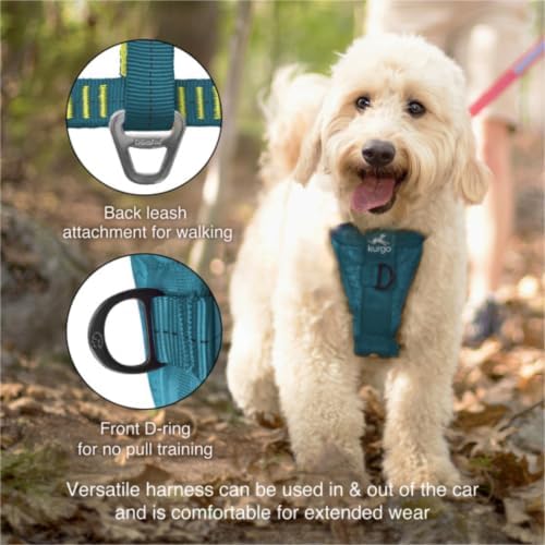 Kurgo Enhanced Strength Tru-Fit Smart Harness, Ink Blue, Large - Image 4