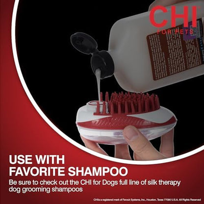 CHI Soap Dispensing Palm Brush for Dog Bathing, Grooming, Massage - Image 5