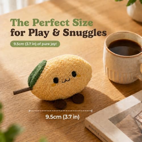 Durable and lnteractive Cat Teething Stick Toys: Chewing Stick, Grinding Teeth Rod, and chewable Cat Doll for Your Pet's Entertainment (Lemon Yellow) - Image 5