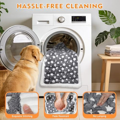 Backseat Dog Bed Mat for Car, Non-Slip Scratch-Resistant Dog Car Seat Cover, Soft Thick Pet Travel Cushion, Washable Back Seat Protector Blanket for Cars SUVs Trucks, 53 x 24 Inches - Image 6