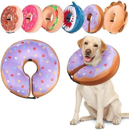 BEAUTYZOO Dog Cone Collar Alternative After Surgery,Pet Neck Donut E‑Collar by BEAUTYZOO