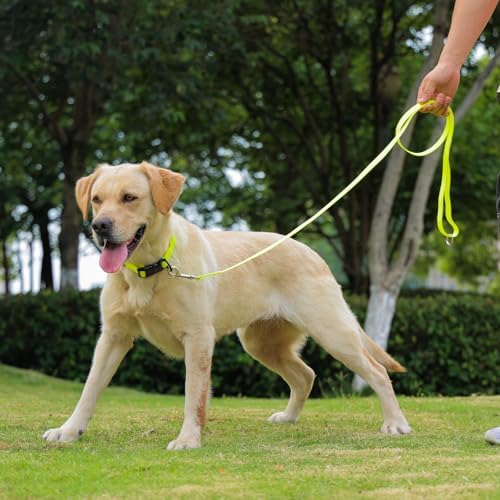 Waterproof Dog Leash, 5/6 FT Durable Odor-Proof Dog Leashes with Strong Metal Hooks Fits Small Medium or Large Dogs (Yellow, 5FT - 3/4 inch Width) - Image 6