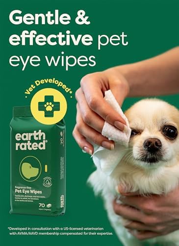 Earth Rated Dog Eye Wipes, Vet Developed, Unscented, Removes Dirt, 70ct - Image 3