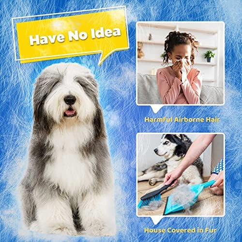 Pet Hair Removal Glove with 255 Silicone Tips for Dogs & Cats, 1 Pair Gray - Image 6